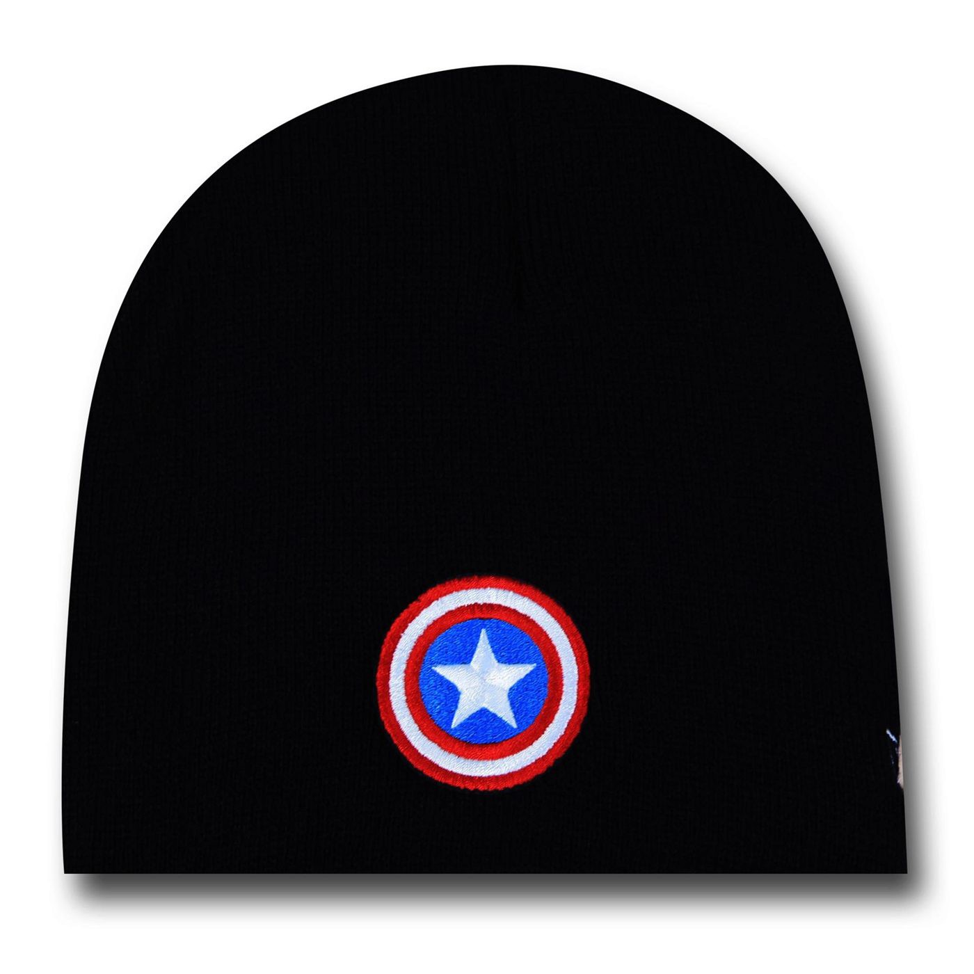 Captain America Shield New Era Beanie, Black