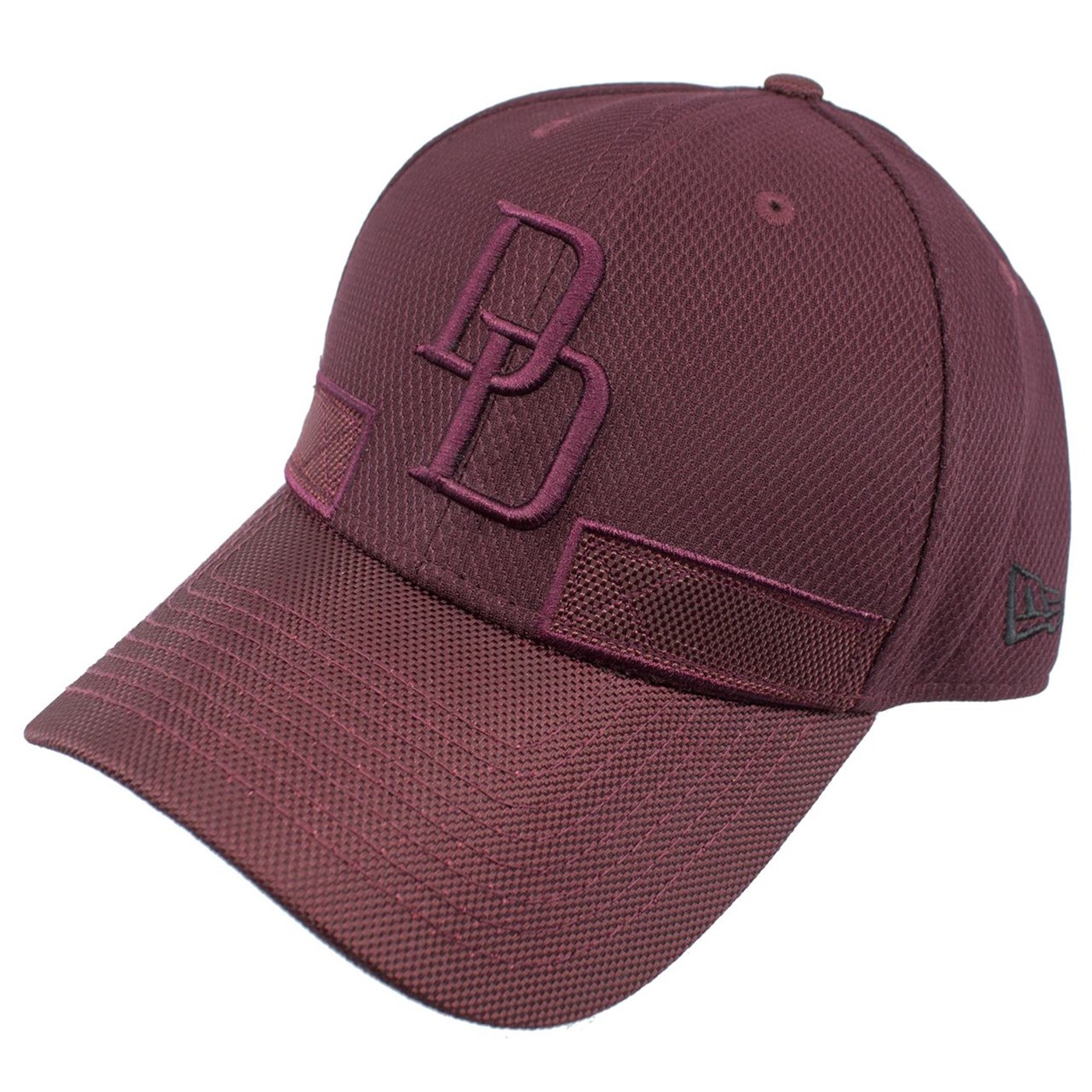 Daredevil Character Armor with Clock Tower Lining 39Thirty Fitted Hat, Red