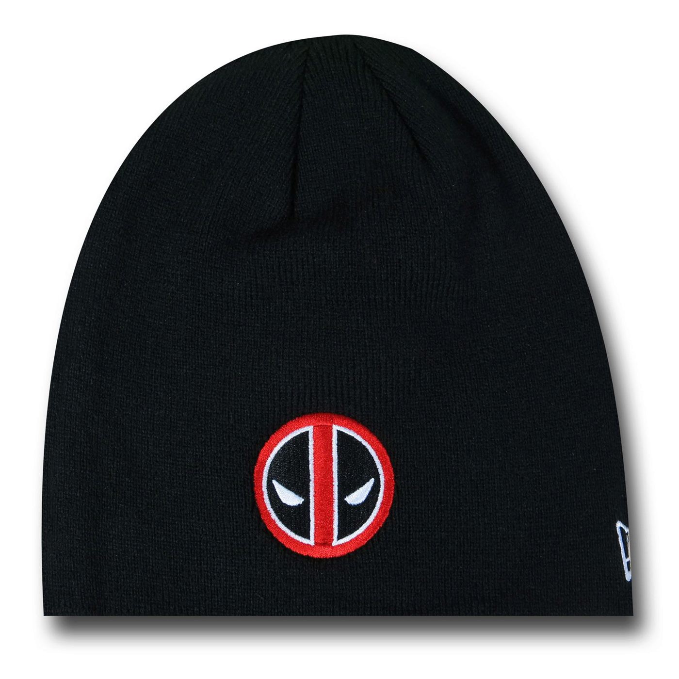 Deadpool Symbol Black New Era Beanie, Black