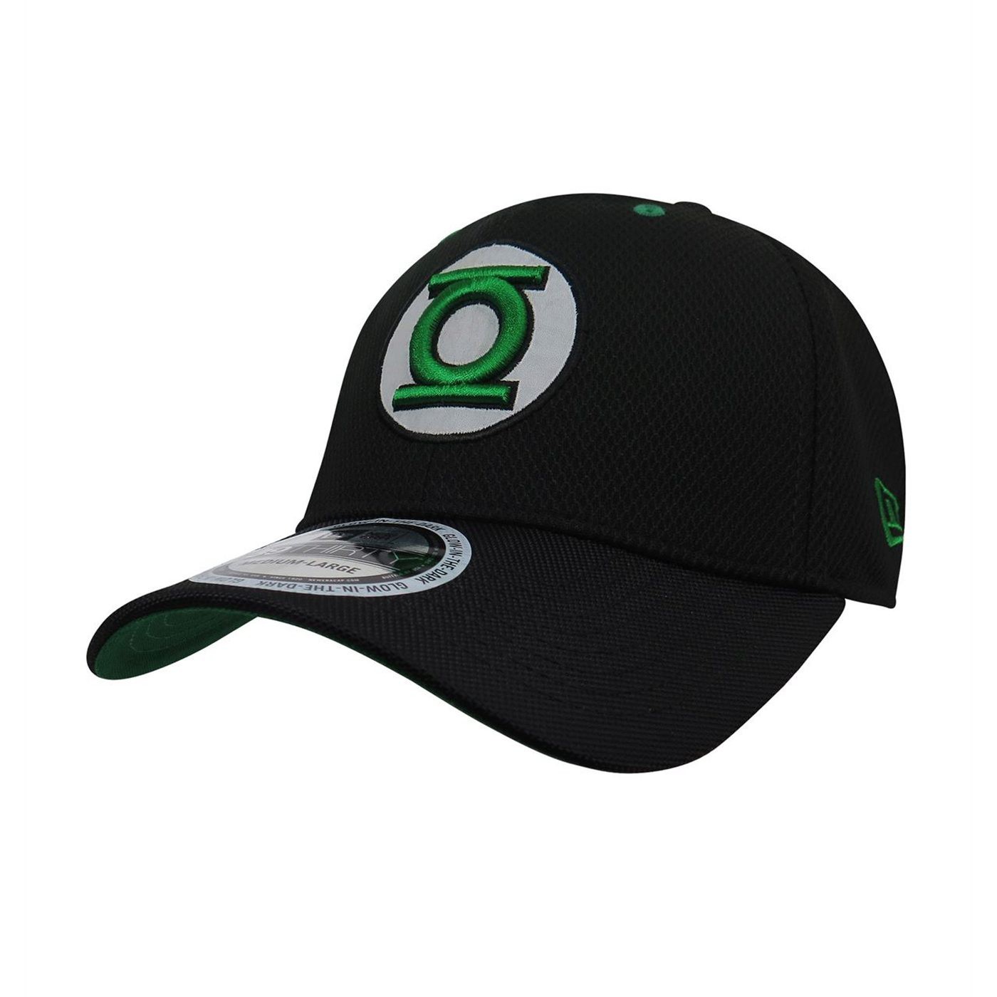Green Lantern Black Glow Armor 39Thirty Fitted Hat, Black