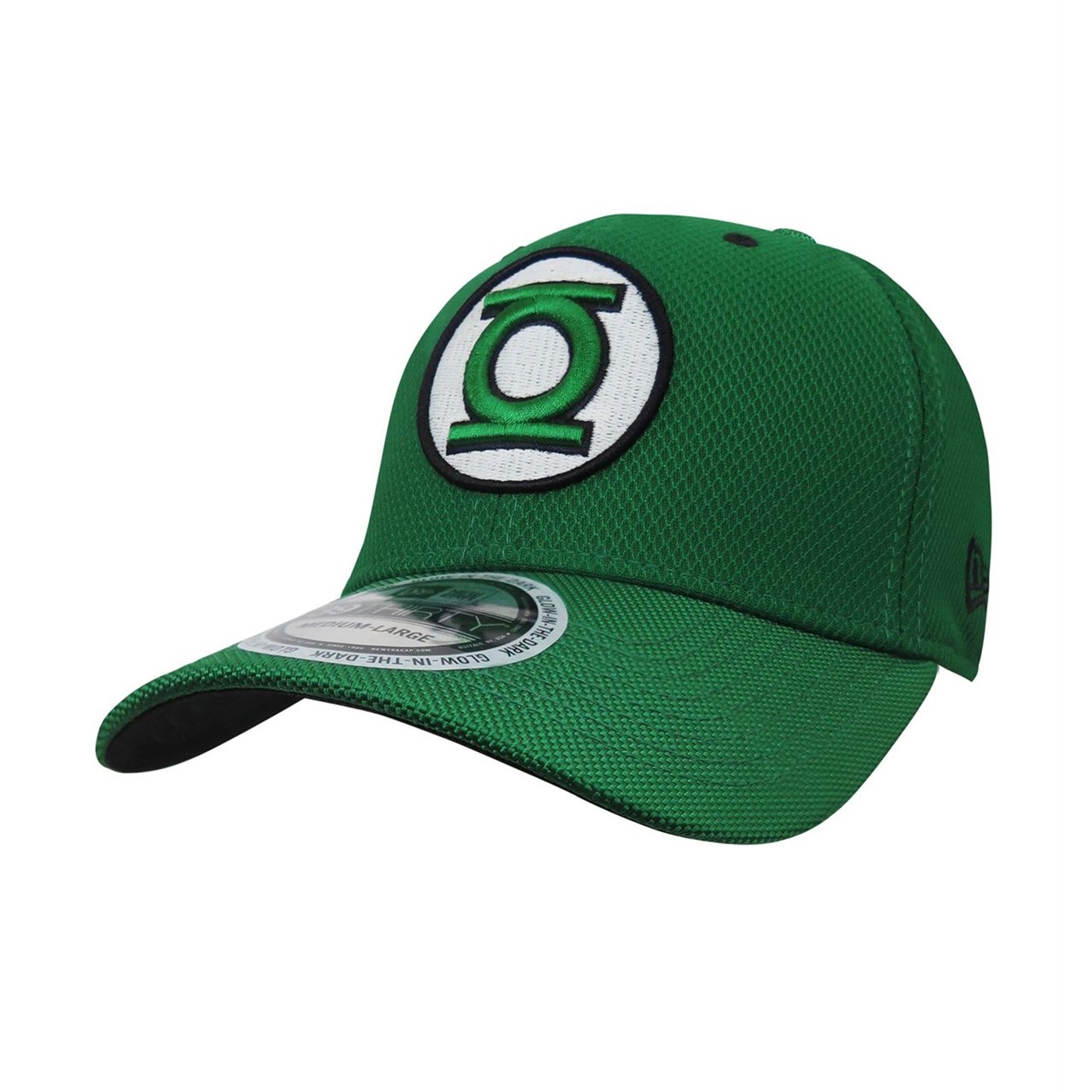 Green Lantern Symbol Glow Armor 39Thirty Fitted Hat, Green