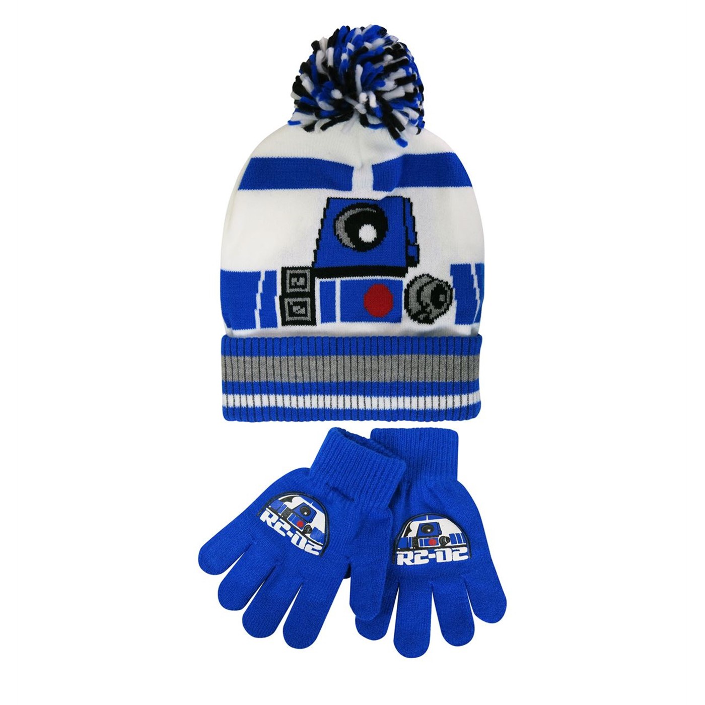 Star Wars R2-D2 Kids Beanie & Gloves Set, White