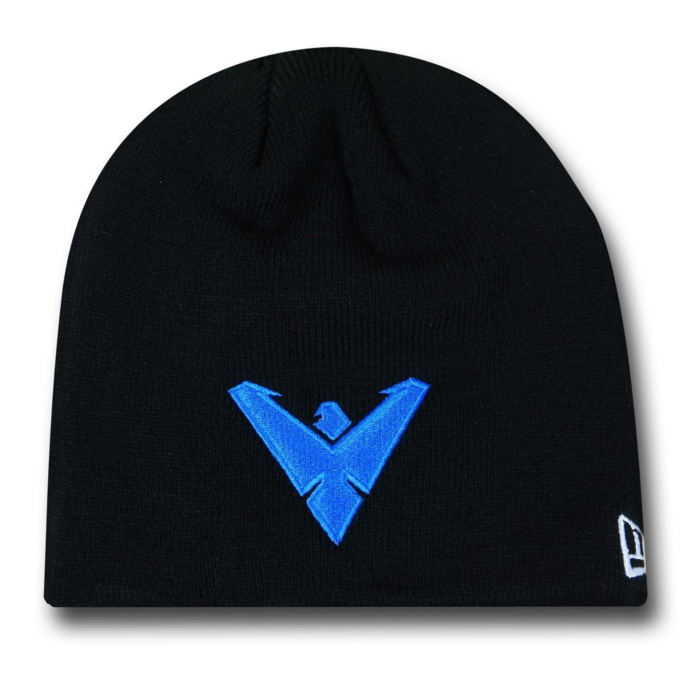 Nightwing Symbol Black New Era Beanie, Black