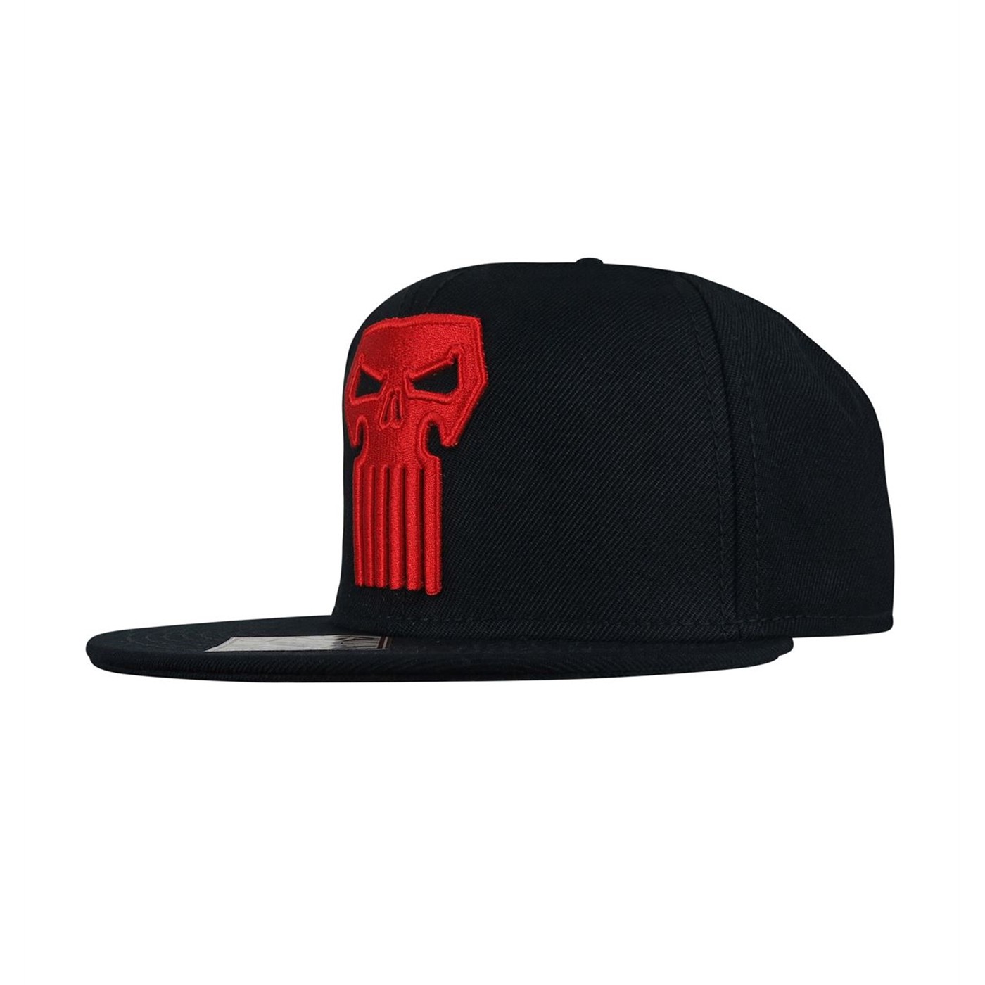 Punisher Thunderbolts Symbol Snapback Hat, Red