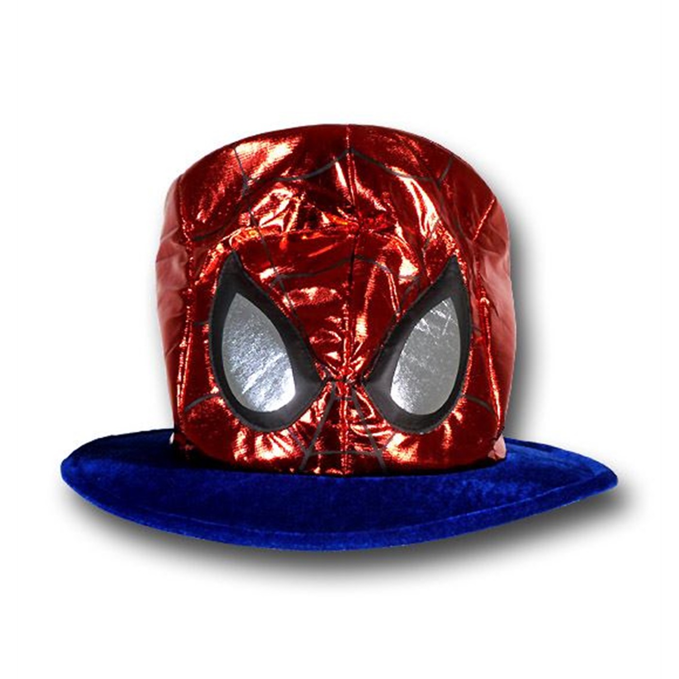Spiderman Party Silver Eyes Top Hat, Red
