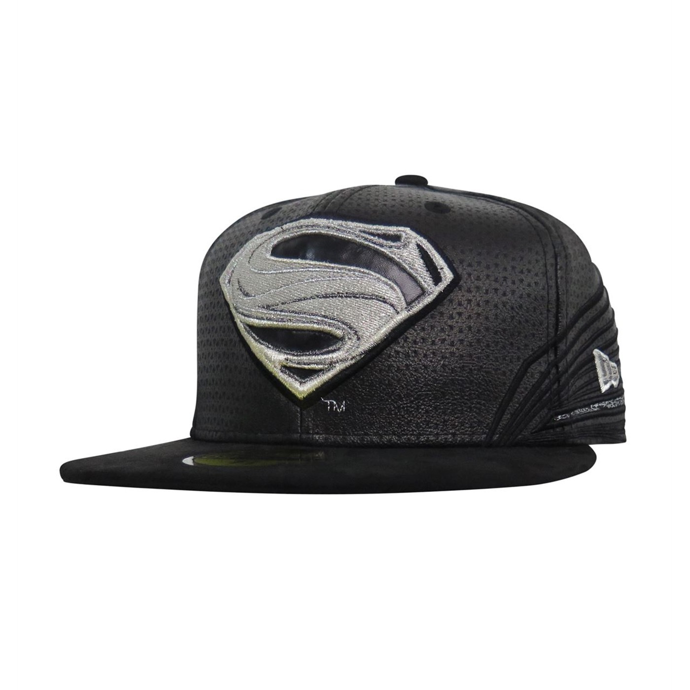 Superman Black Armor Justice League 59Fifty Fitted Hat, Black