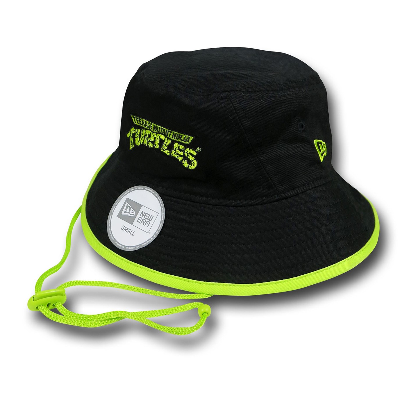 TMNT Logo Hook Link Bucket Hat, Black
