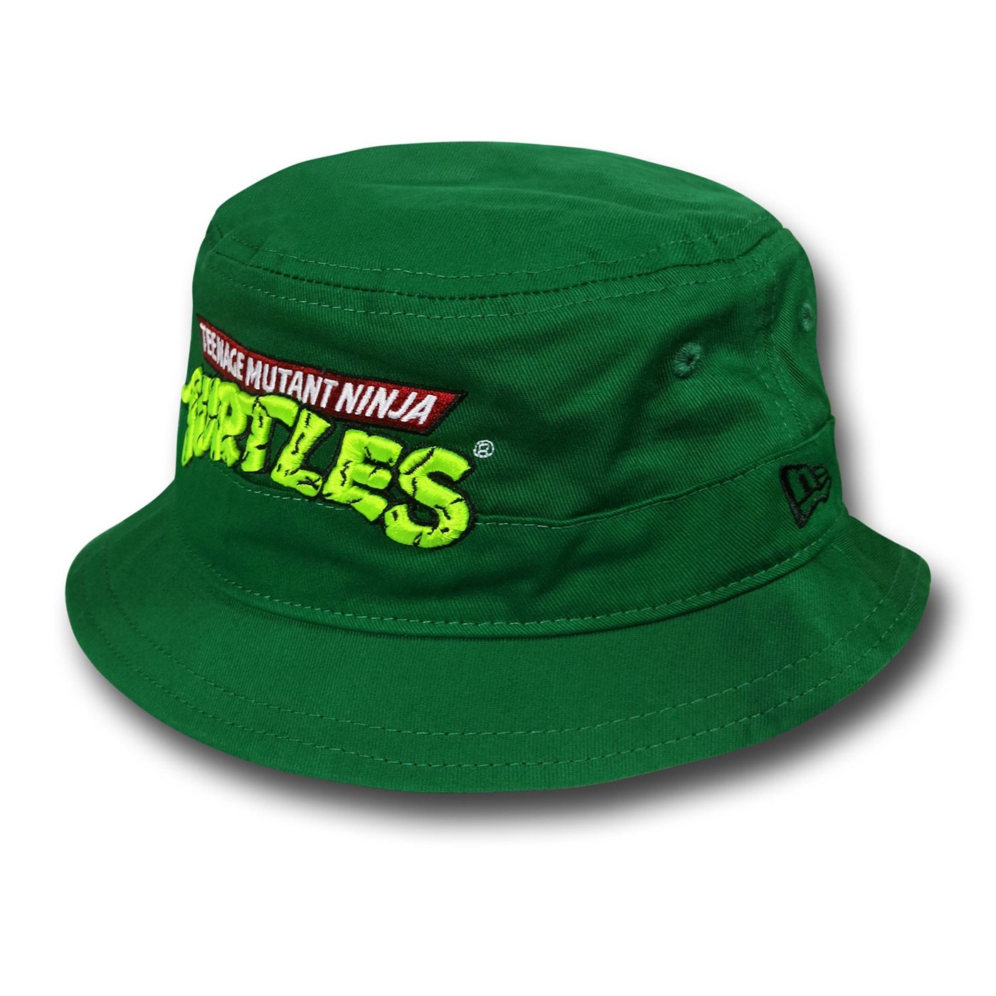 TMNT Logo Green Bucket Hat, Green