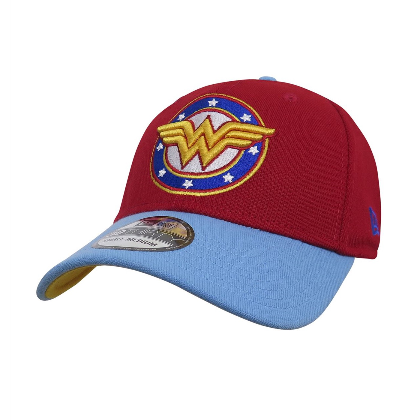 Wonder Woman Stars Logo 39Thirty Fitted Hat, Red