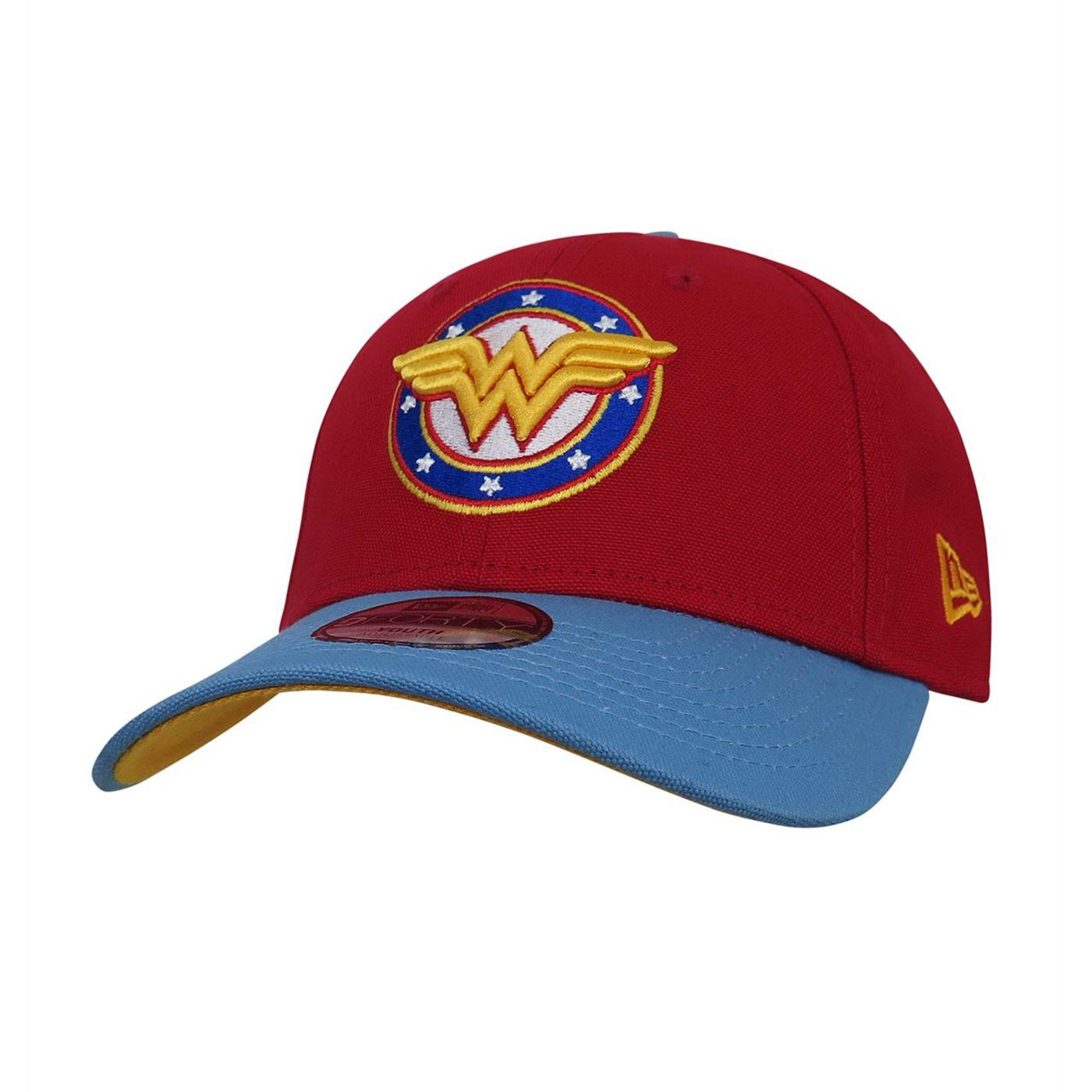 Wonder Woman Stars Logo 9Forty Adjustable Youth Hat, Red
