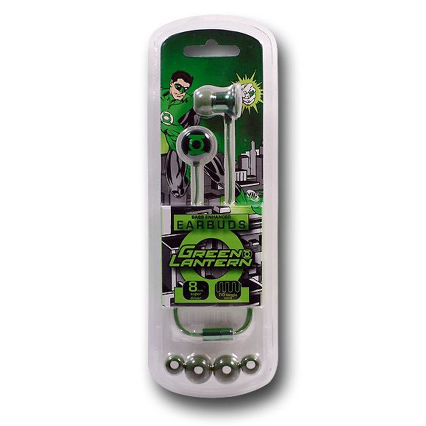 Green Lantern Symbols Metal Earbuds, Green