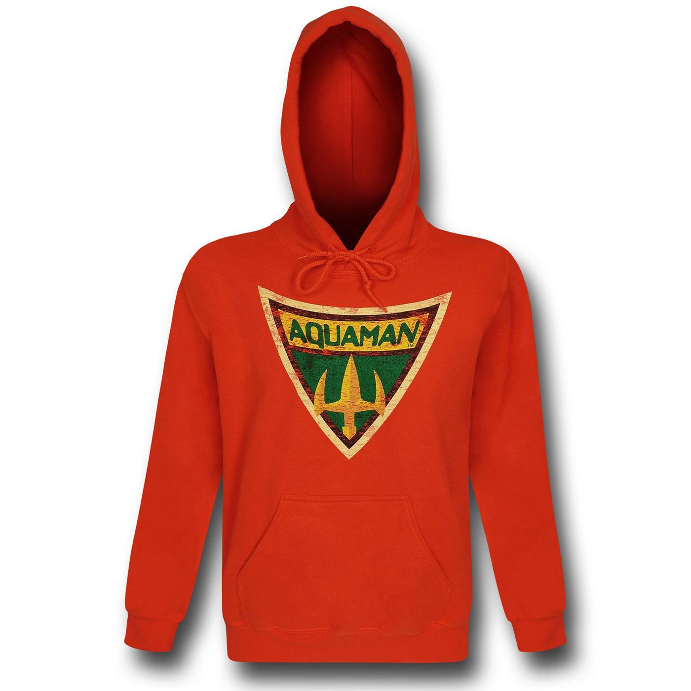 Aquaman Brave & Bold Symbol Pullover Hoodie, Orange