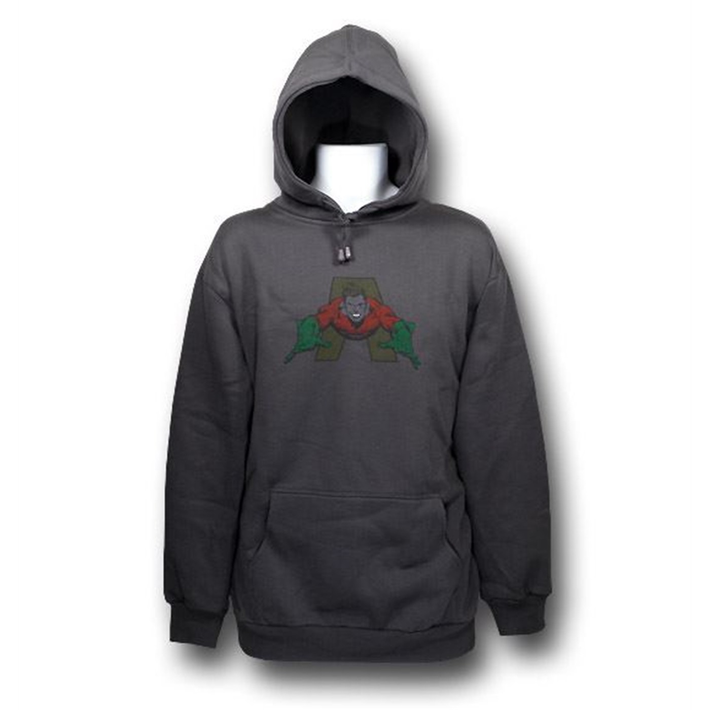 Aquaman Swimming Faded Brown Hoodie