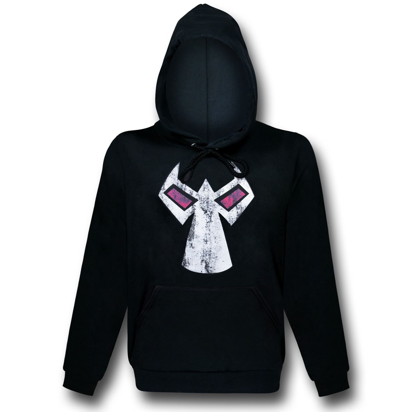 Bane Distressed Mask Hoodie, Black