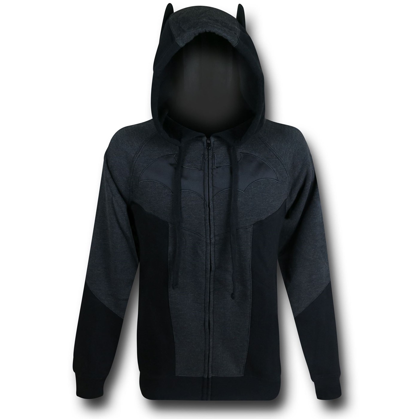 Batman Arkham Suit-Up Costume Zip Hoodie, Black