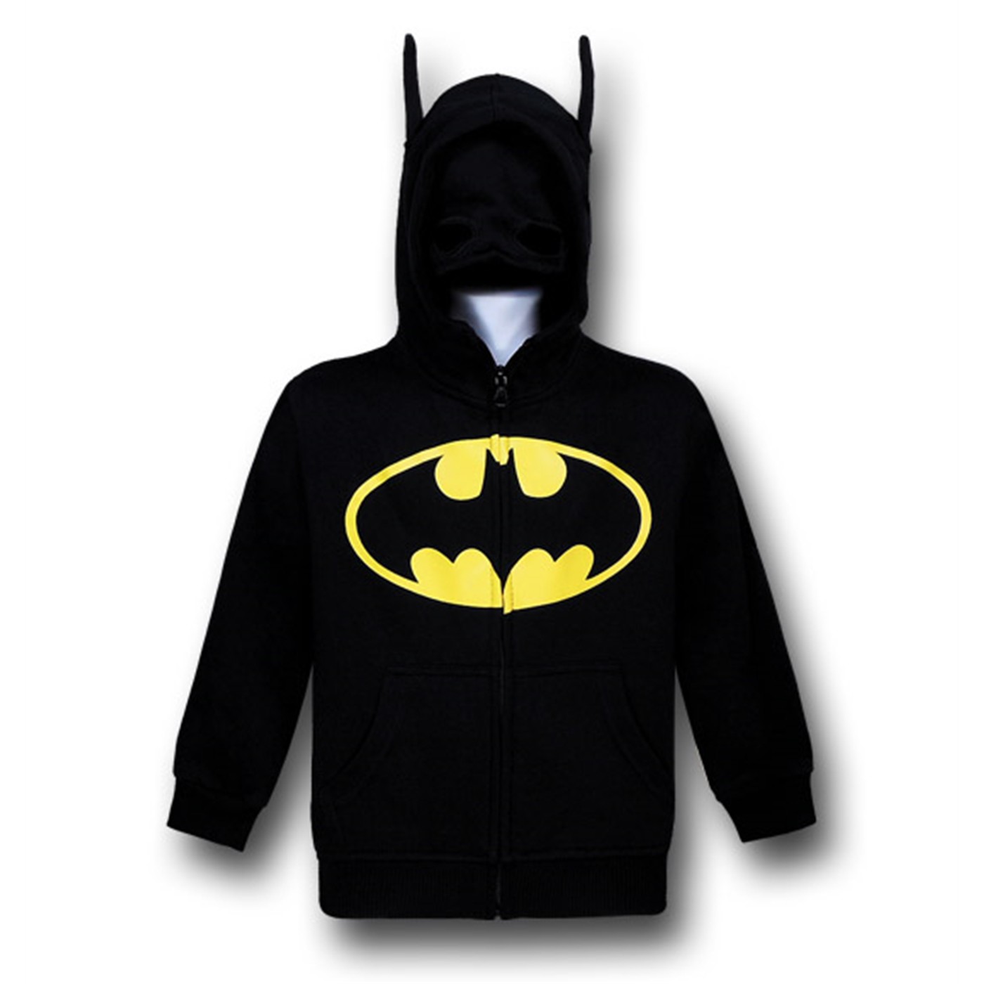 Batman Kids Cowl Costume Hoodie, Black