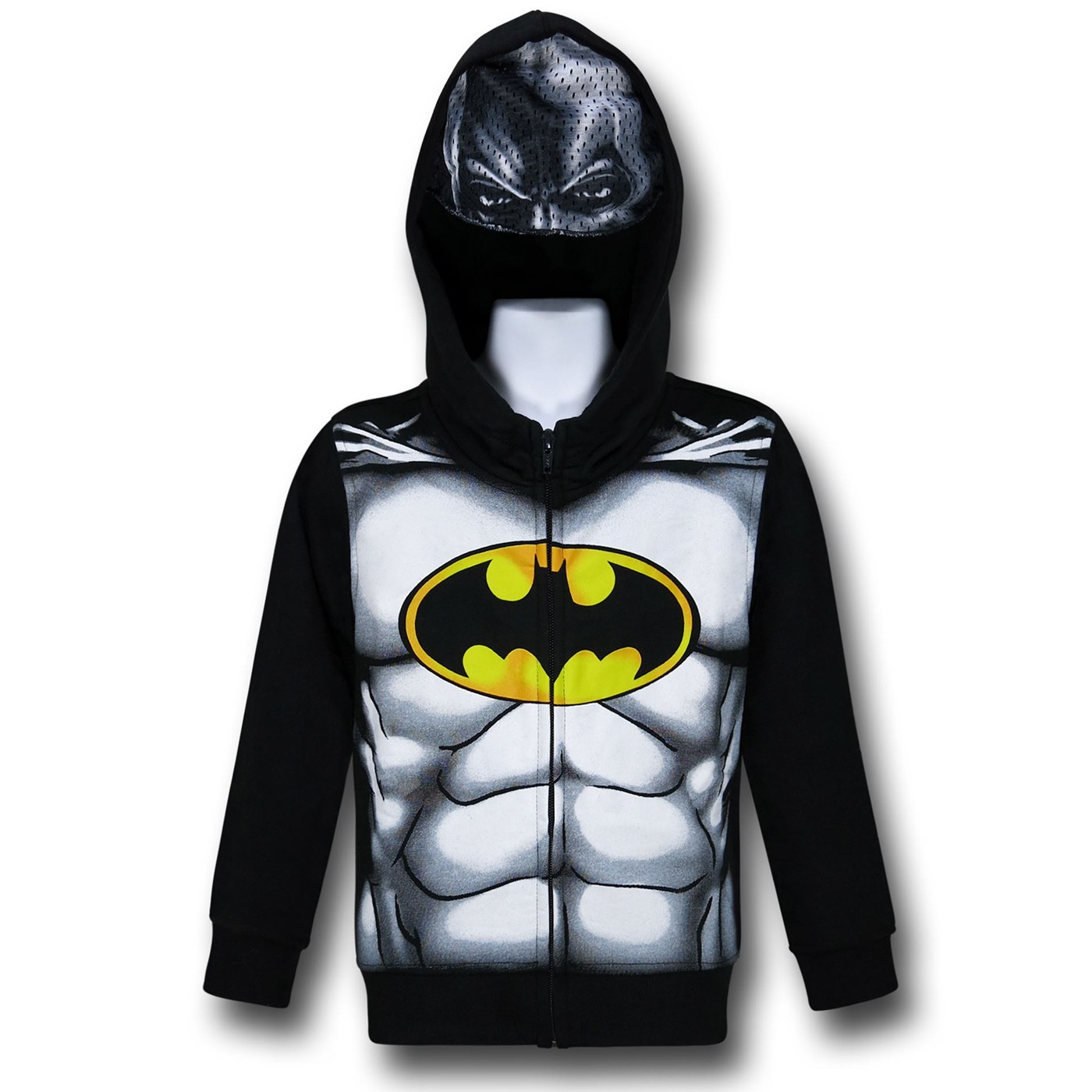 Batman Kids Costume Hoodie with Mask, Black