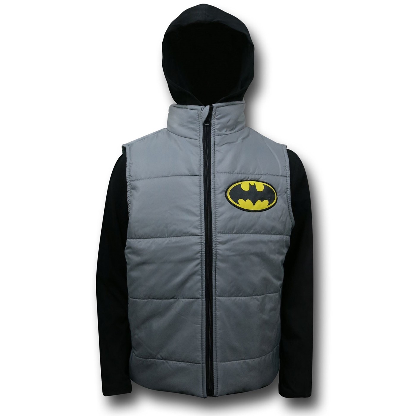 Batman Hoodie & Vest Kids Set, Grey