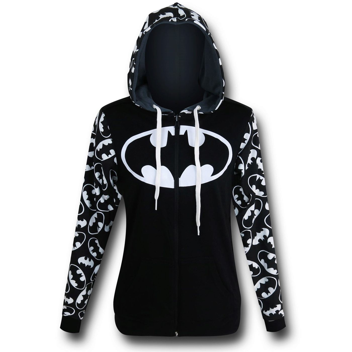 Batman Reversible Women's Hoodie, Black