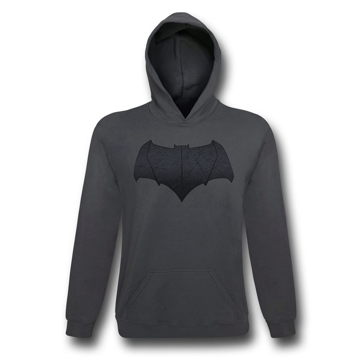 Batman Vs Superman Batman Symbol Hoodie, Grey
