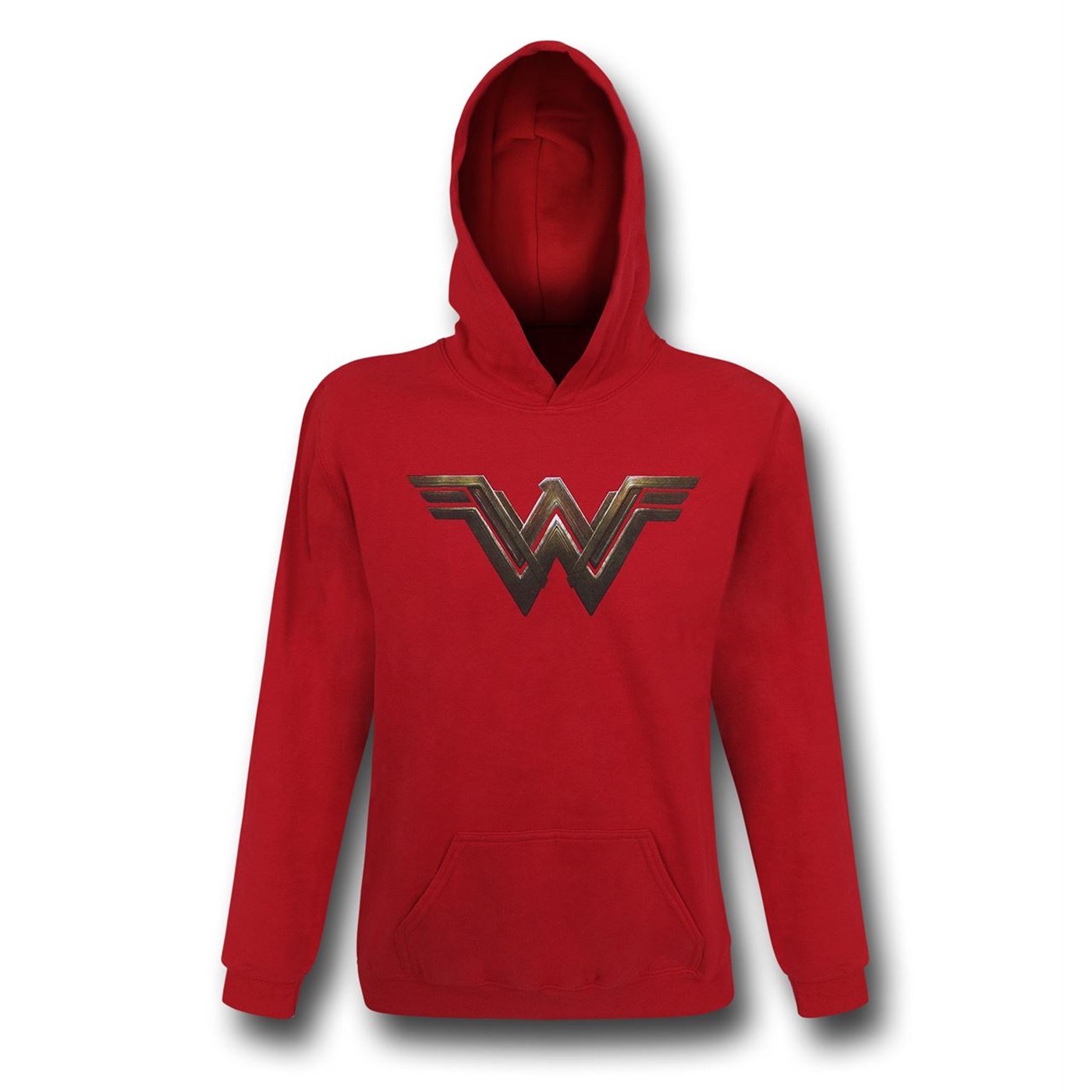 BVS Wonder Woman Symbol Kids Hoodie, Red