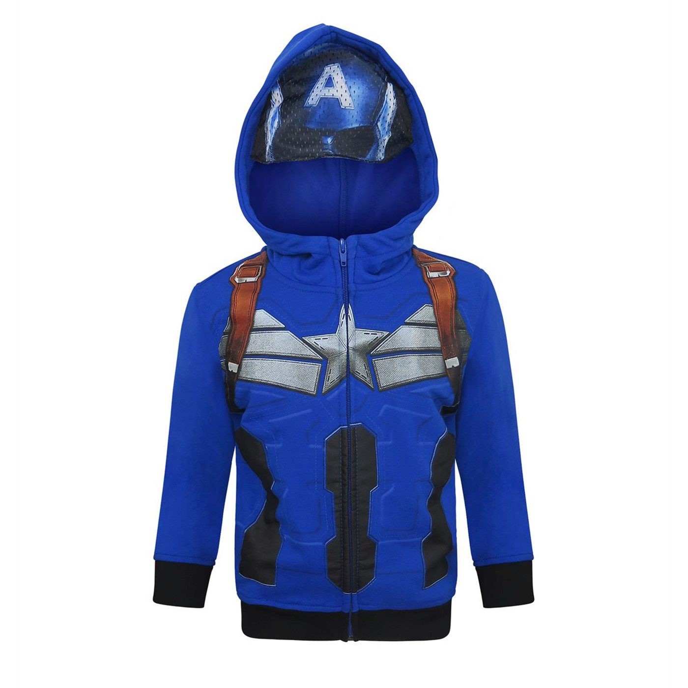 Captain America Civil War Costume Kids Hoodie, Blue