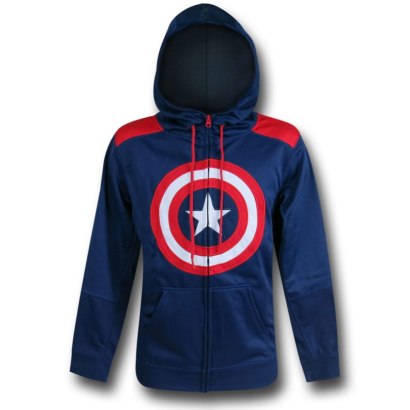 Captain America Incognito Zip-Up Hoodie, Blue