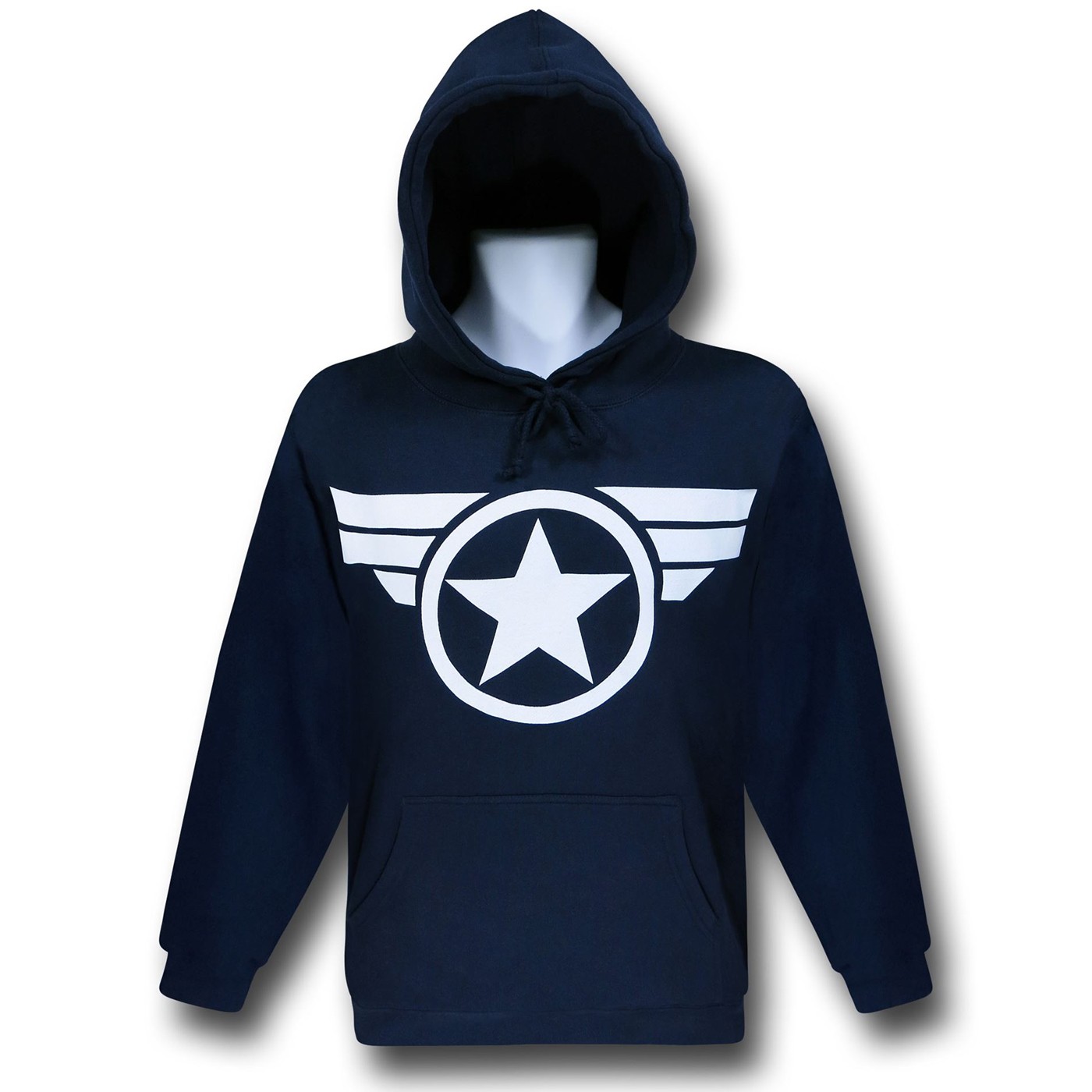 Captain America Super Soldier Pullover Hoodie, Blue