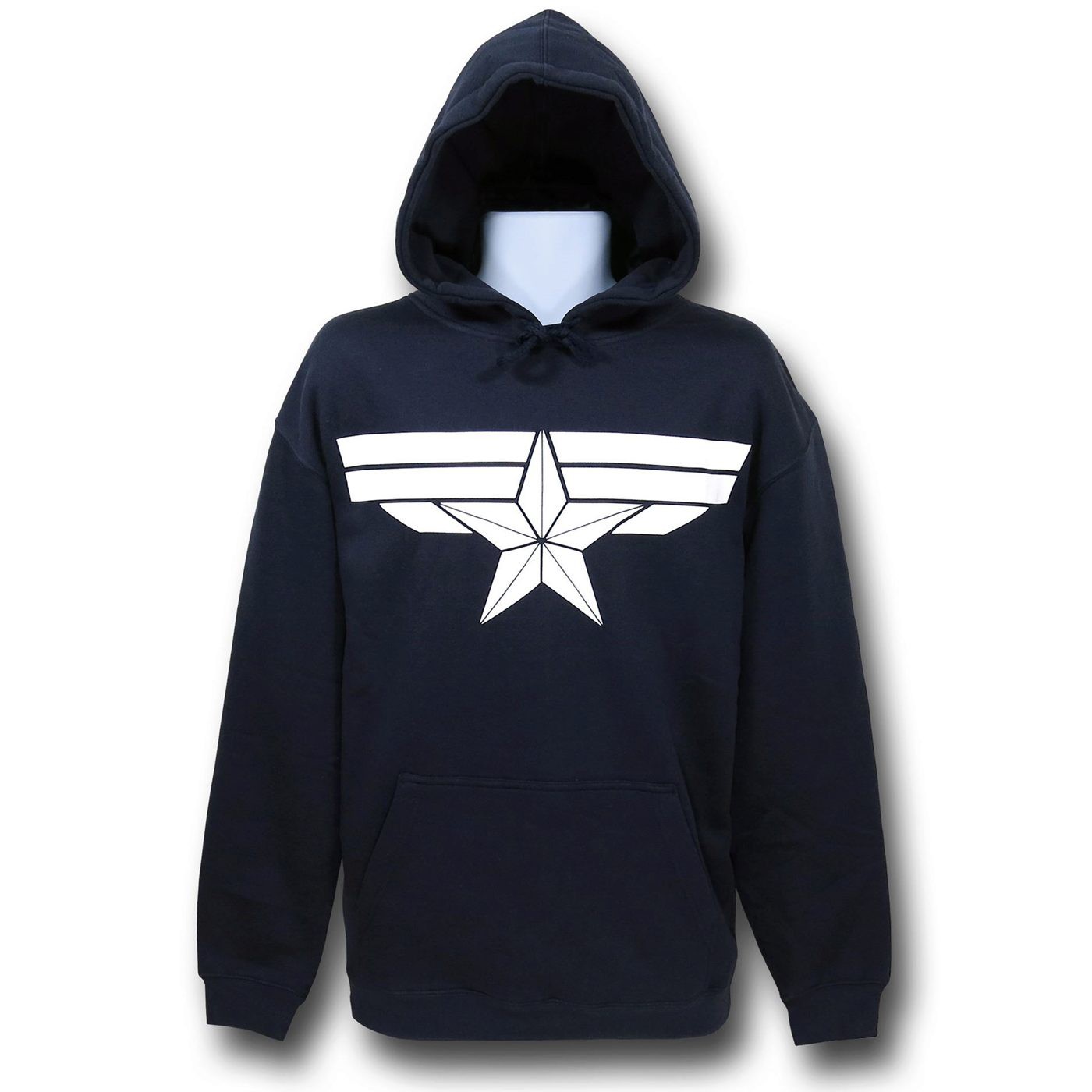 Captain America Winter Soldier Pullover Hoodie, Blue