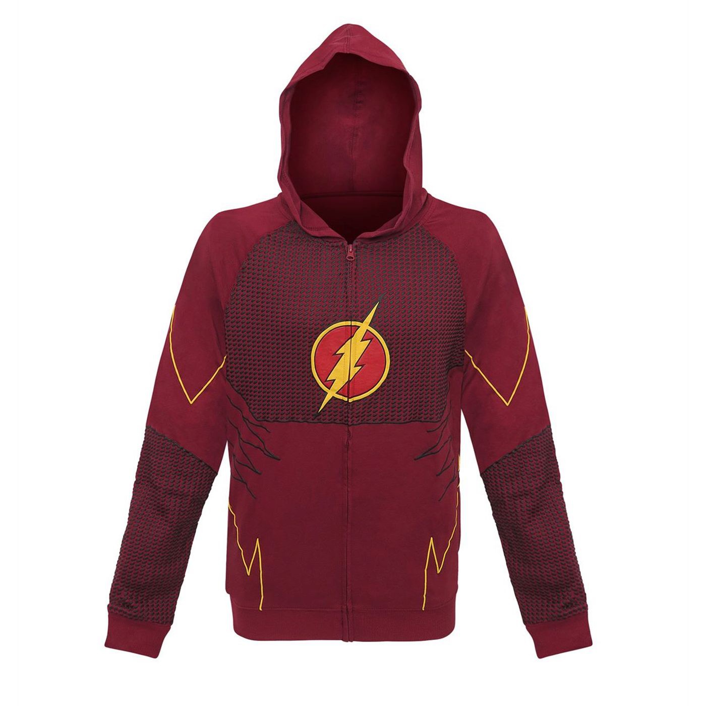 Flash TV Series Men's Costume Hoodie, Red