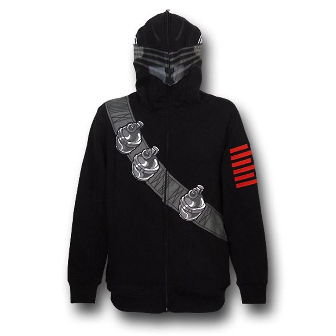 GI Joe Snake Eyes Costume Hoodie, Black
