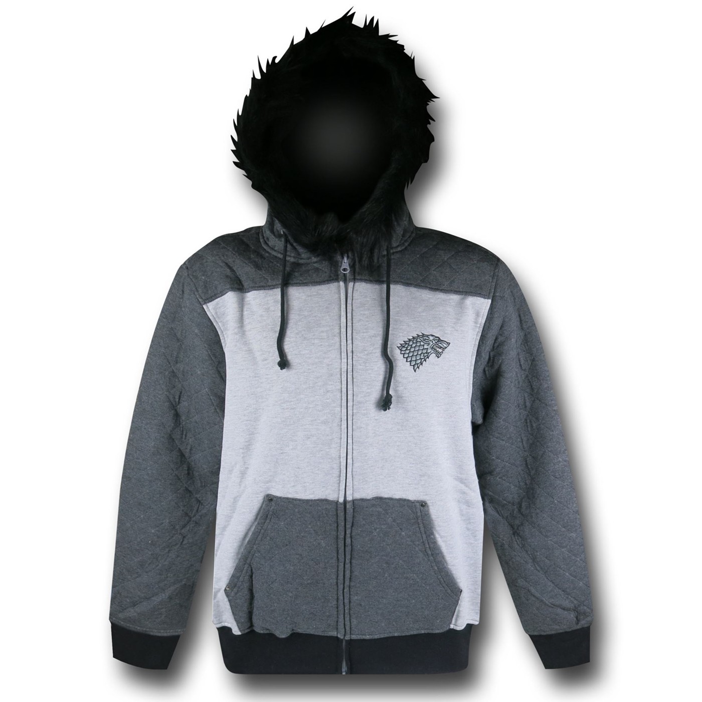 Game of Thrones Stark Winter Hoodie, Grey