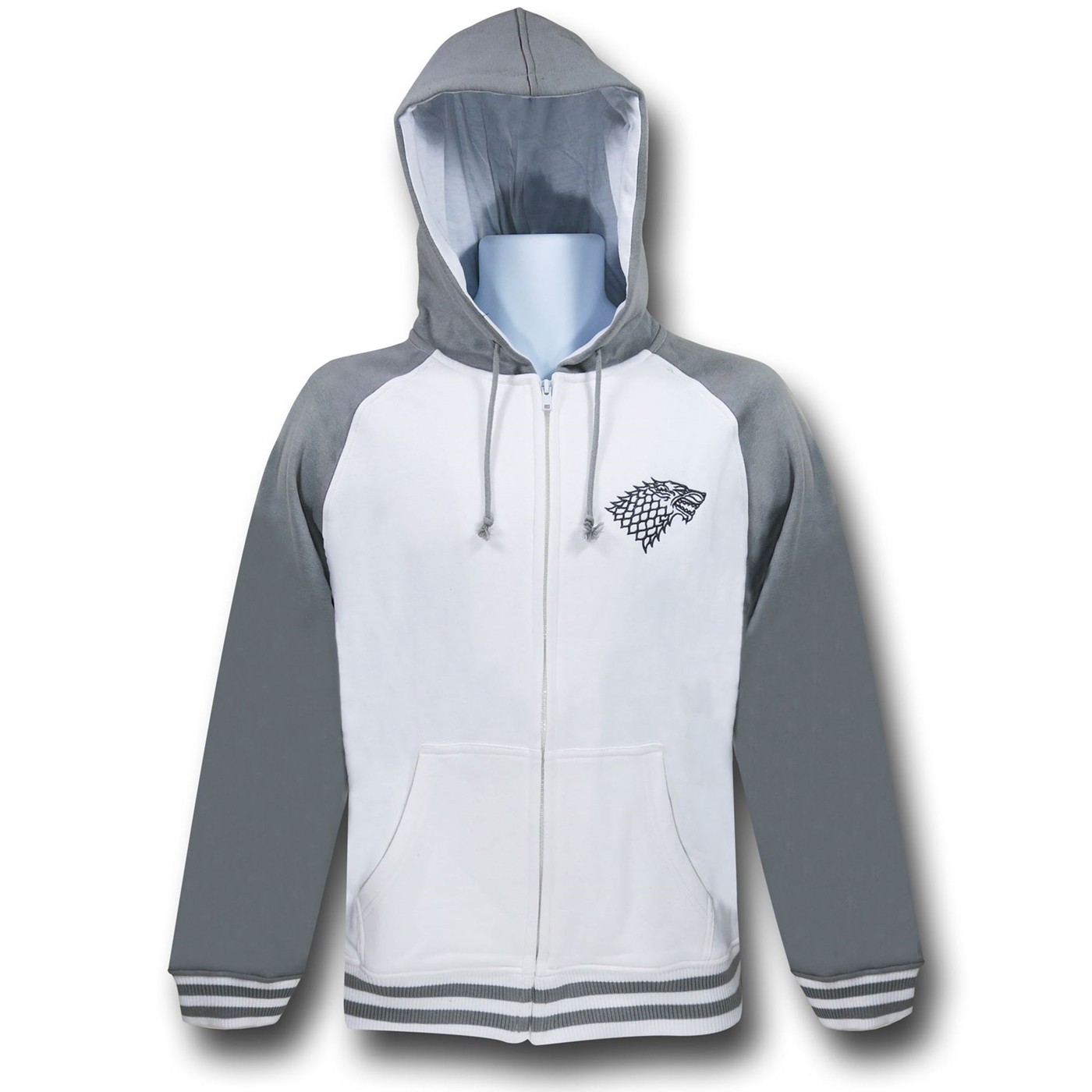 Game of Thrones Stark Hoodie, White