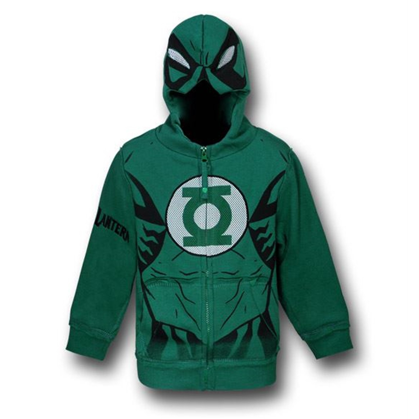 Green Lantern Kids Muscle Costume Hoodie, Green
