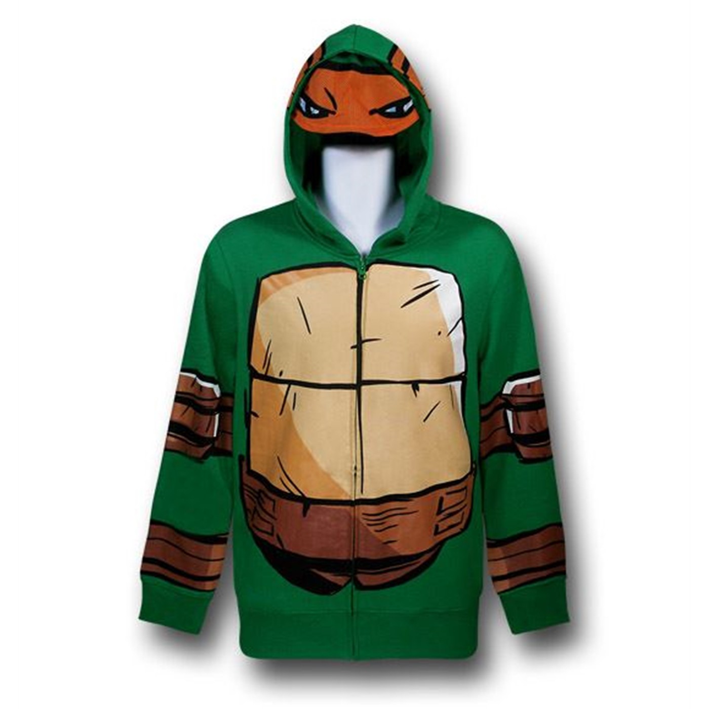 TMNT Michelangelo Costume Hoodie, Green