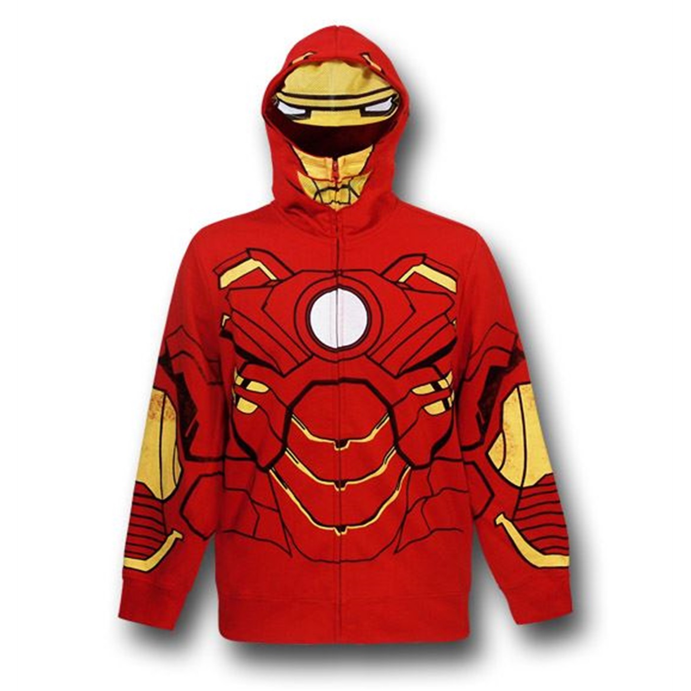 Iron Man Kids Costume Hoodie w/Eyes, Red