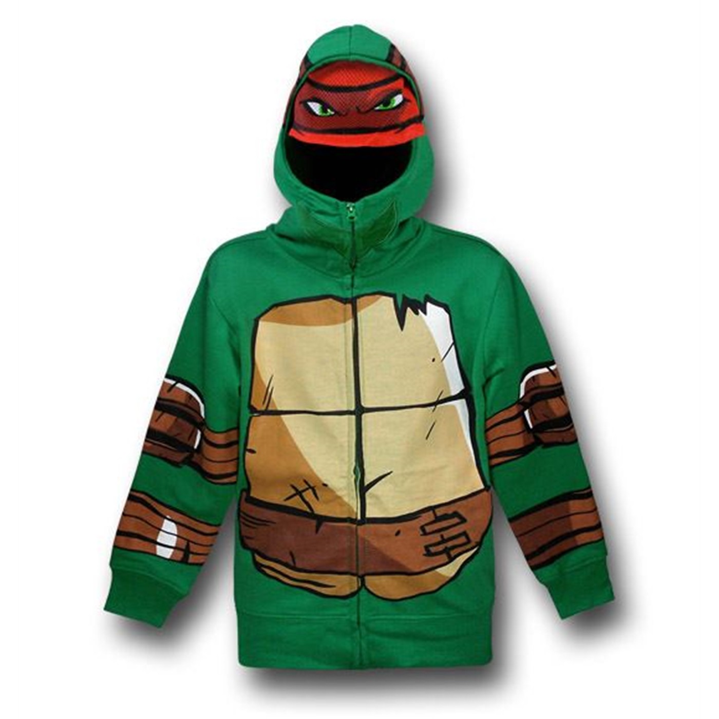TMNT Kids Raphael Costume Hoodie, Green