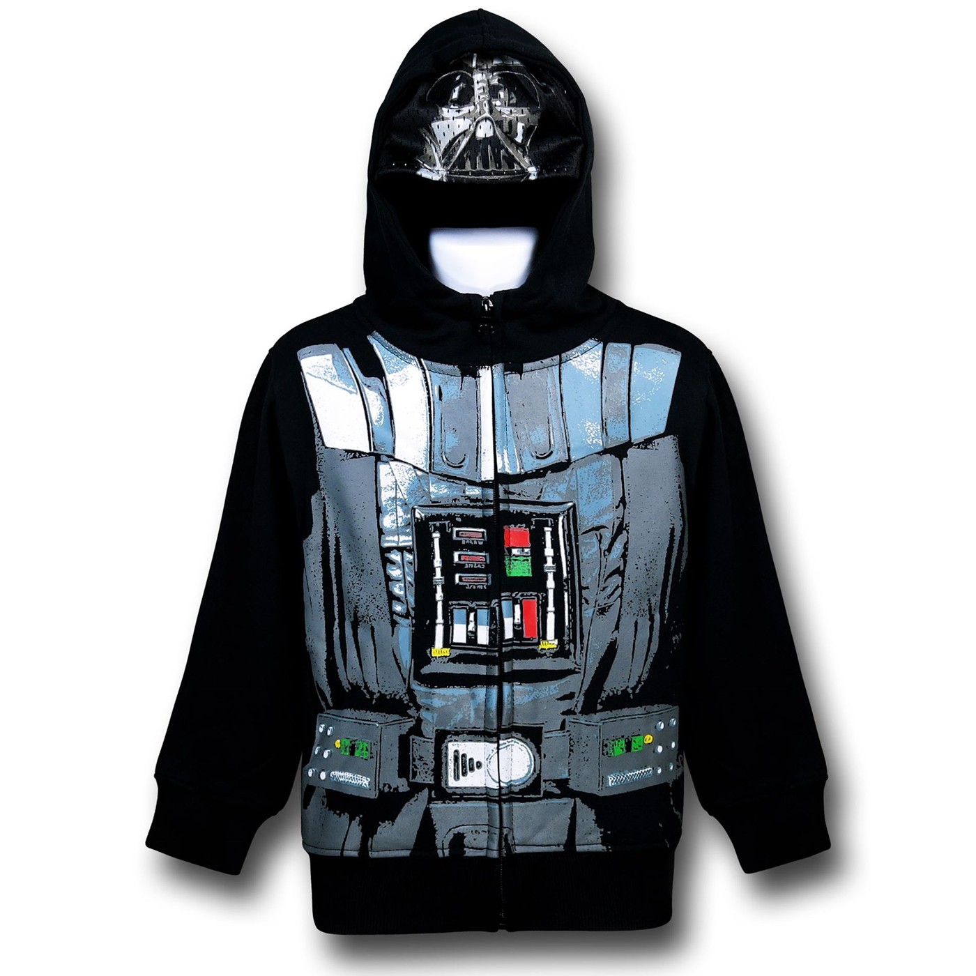 Darth Vader Kids Masked Costume Hoodie, Black