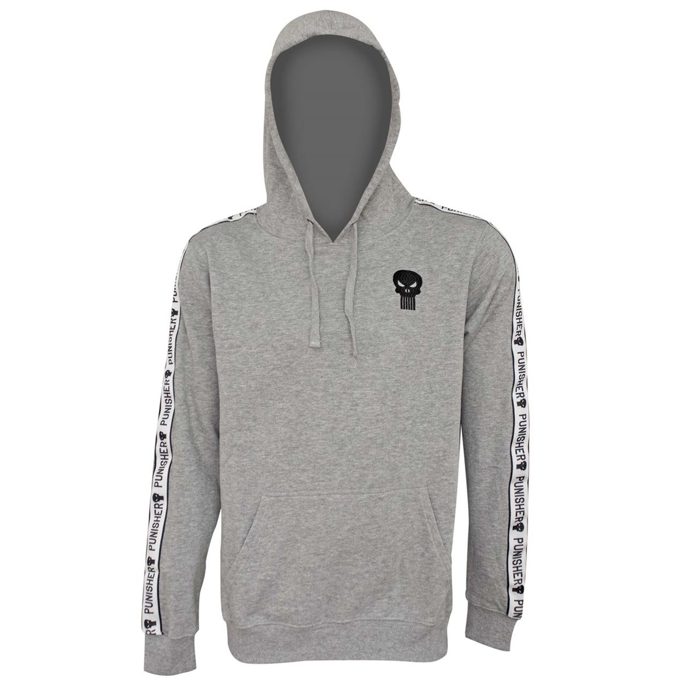 Punisher Icon High Def Men's Hoodie, Grey
