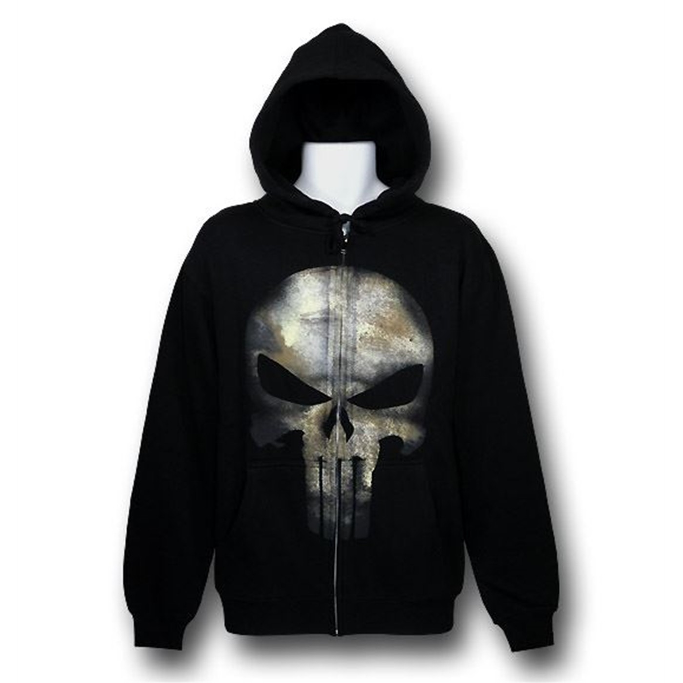 Punisher Movie Symbol Zip Up Hoodie, Black