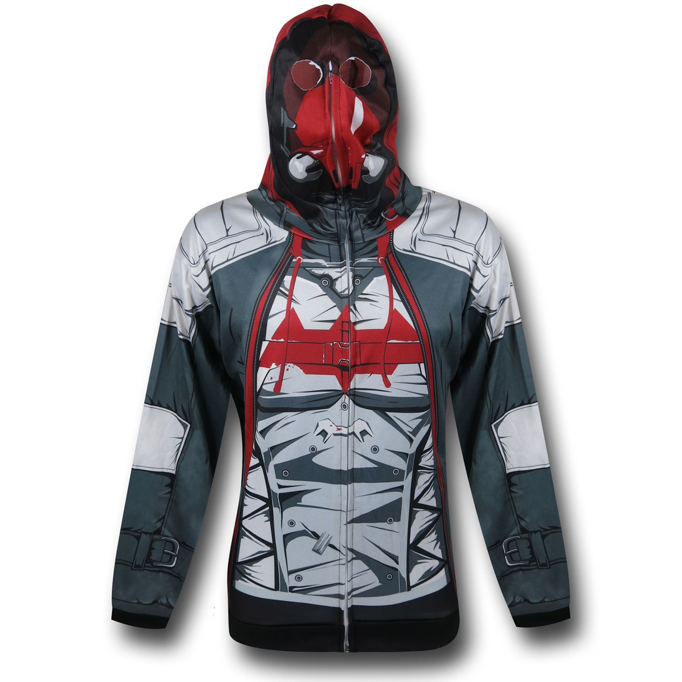 Red Hood Hooded Costume, Grey
