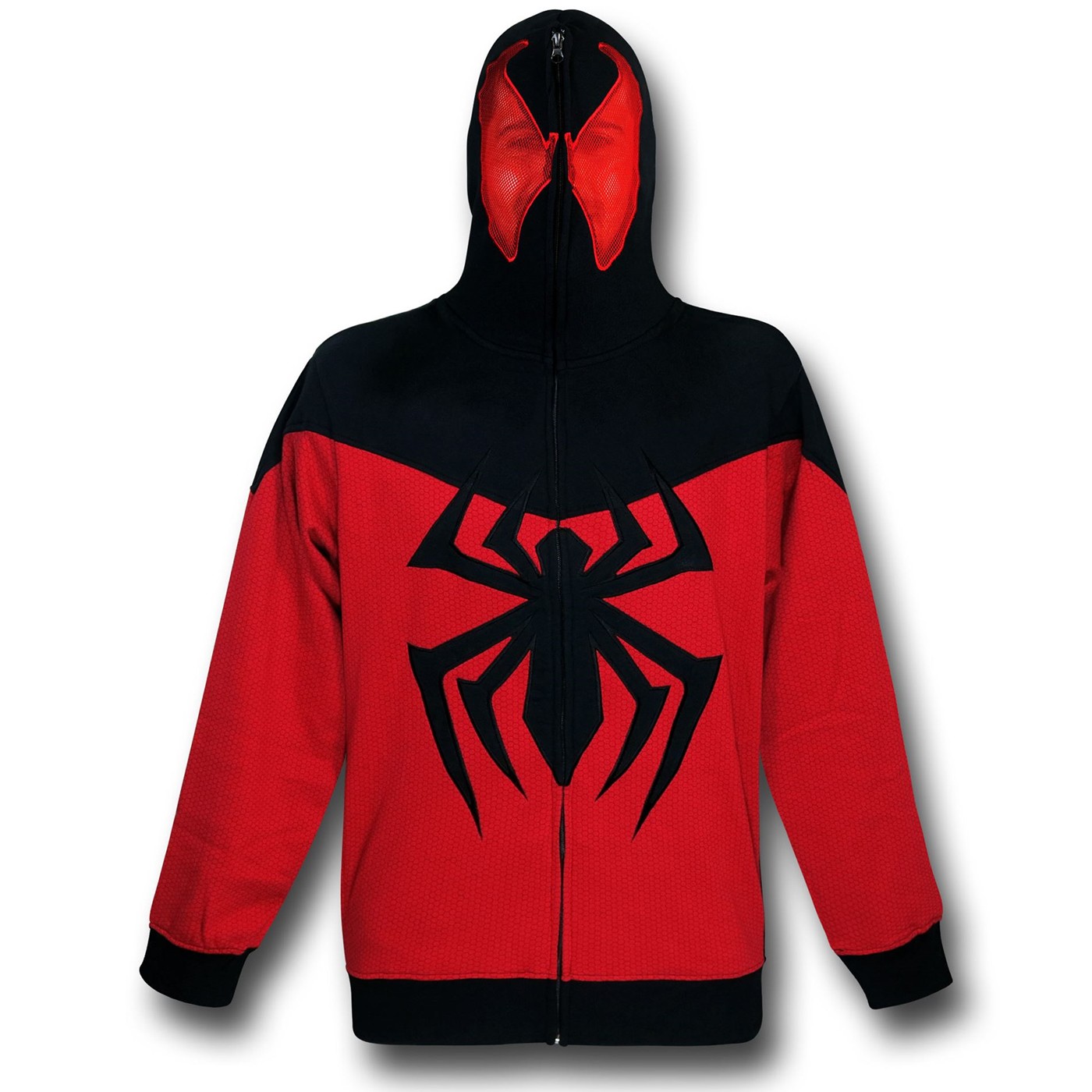 Scarlet Spider Masked Costume Hoodie, Red