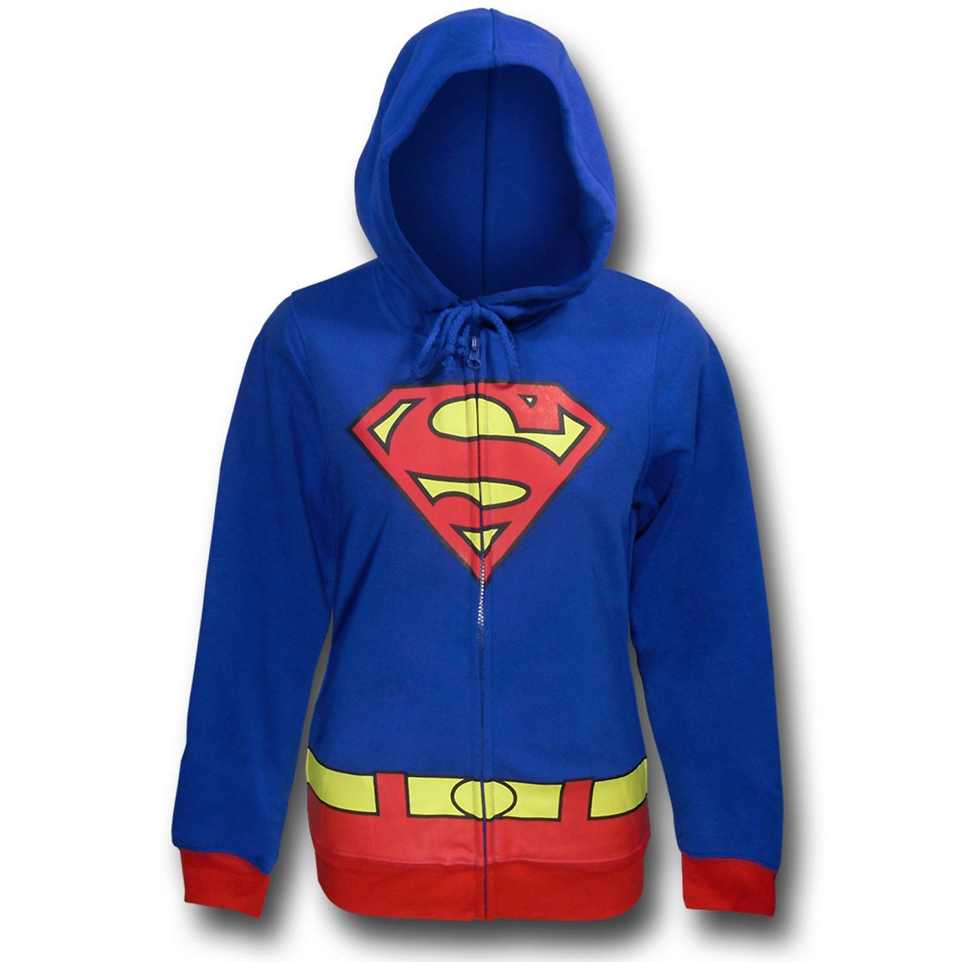 Supergirl Women's Costume Hoodie, Blue