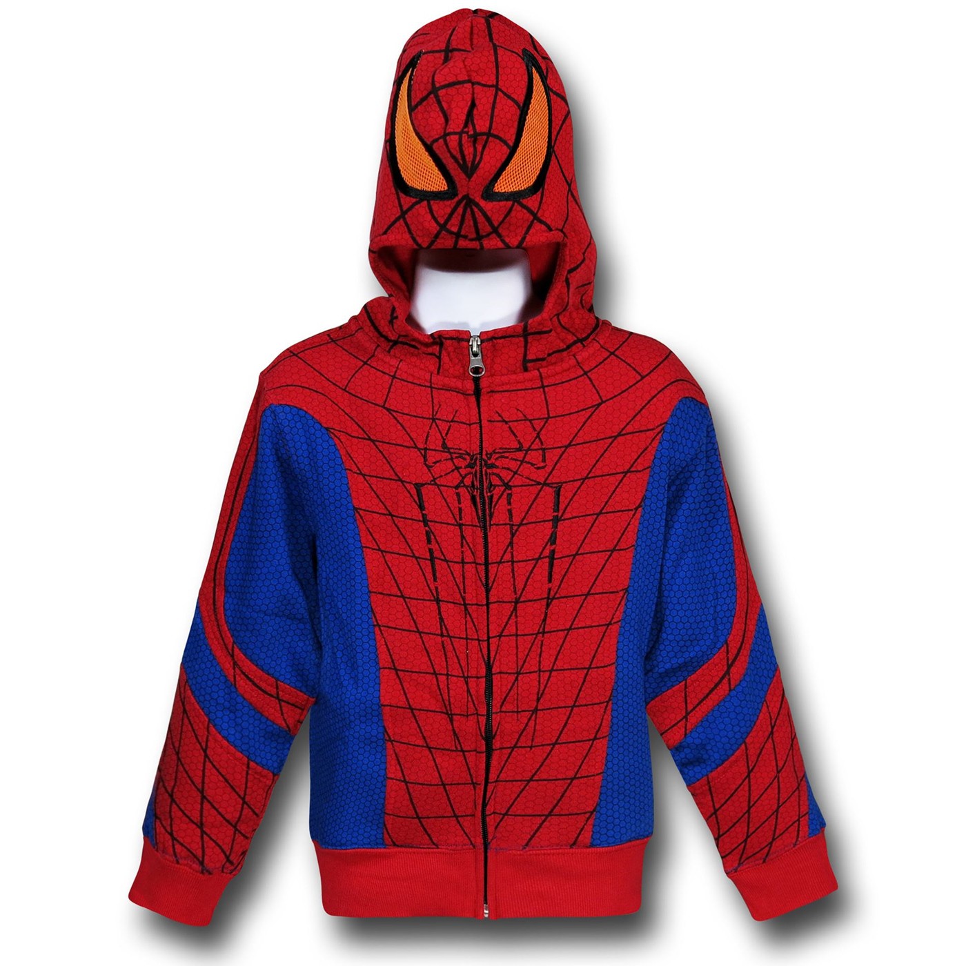 Spiderman Amazing Movie Masked Kids Hoodie, Red