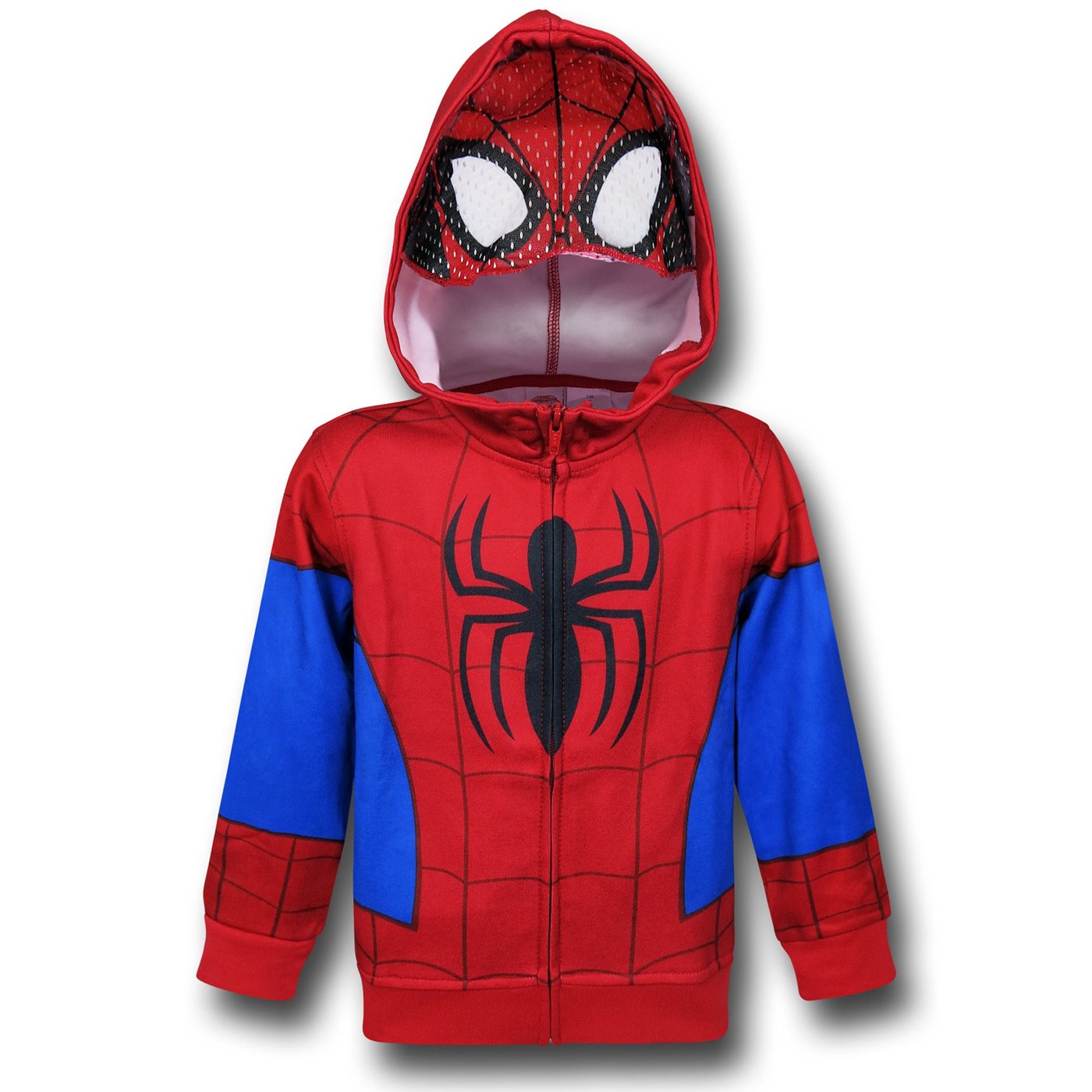 Spiderman Mask Kids Costume Hoodie, Red