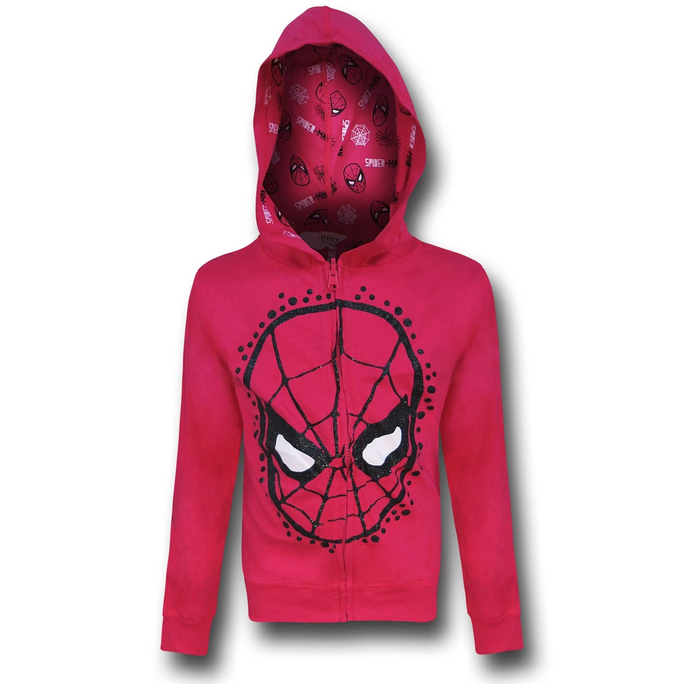 Spider-Man Reversible Girls Youth Hoodie, Pink