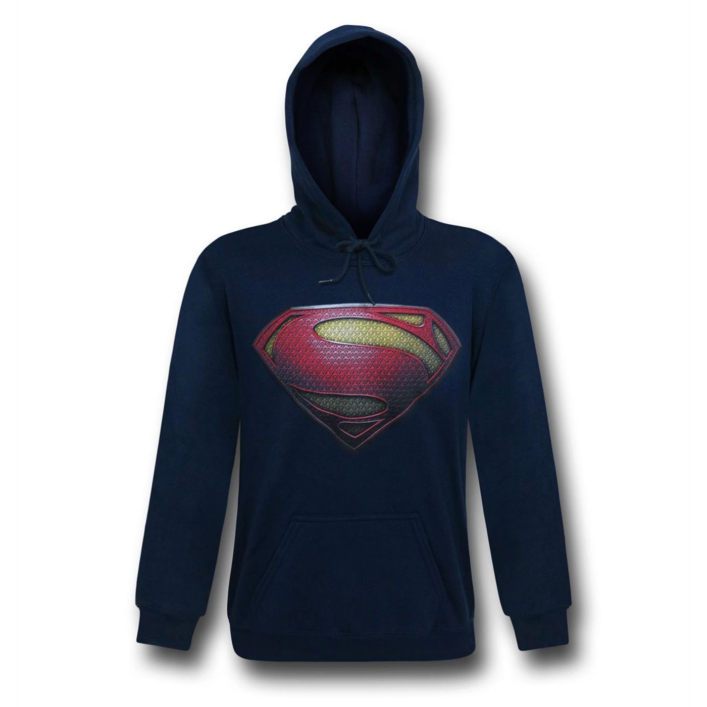 Superman Man of Steel Symbol Men's Hoodie, Blue