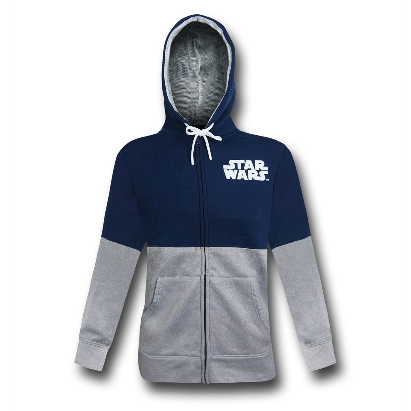 Star Wars Stormtrooper Fleece Lined Men's Zipper Hoodie, Black