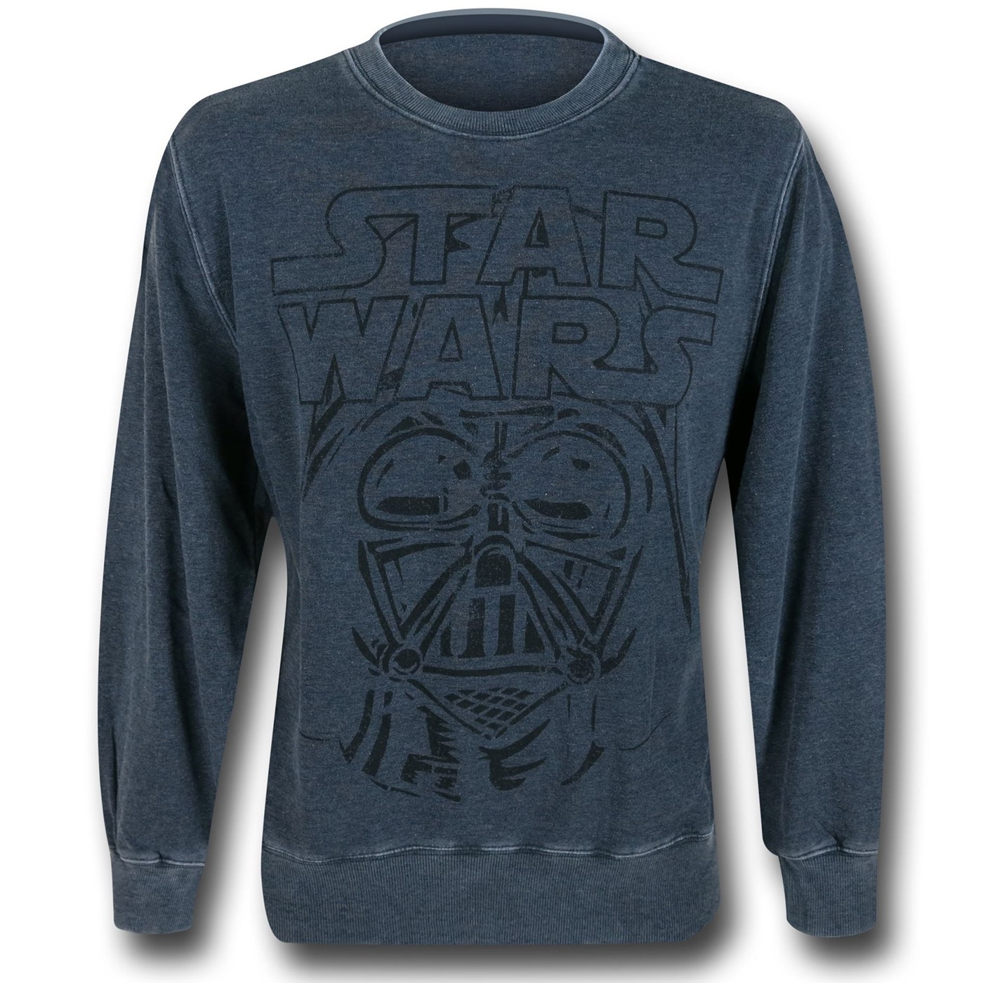 Star Wars Vader Crew Neck Kids Sweatshirt, Grey