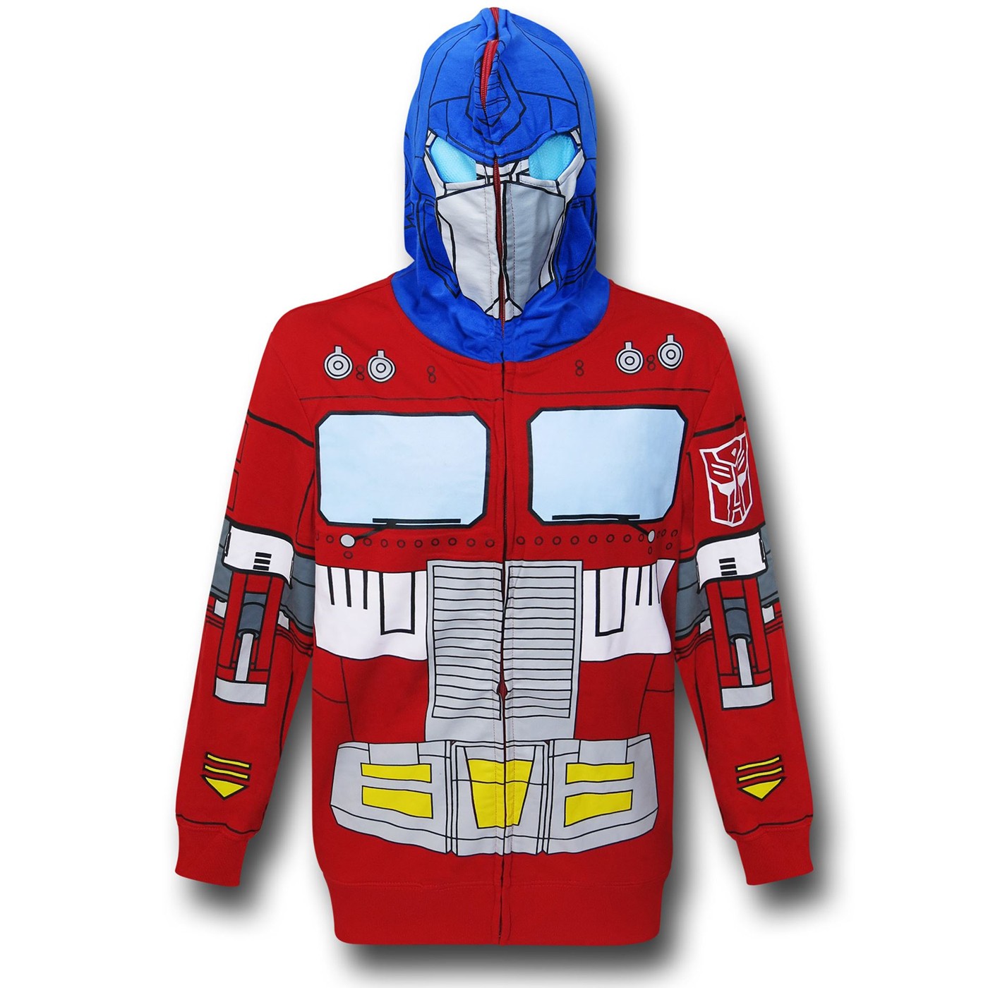 Transformers Optimus Prime Costume Hoodie, Red